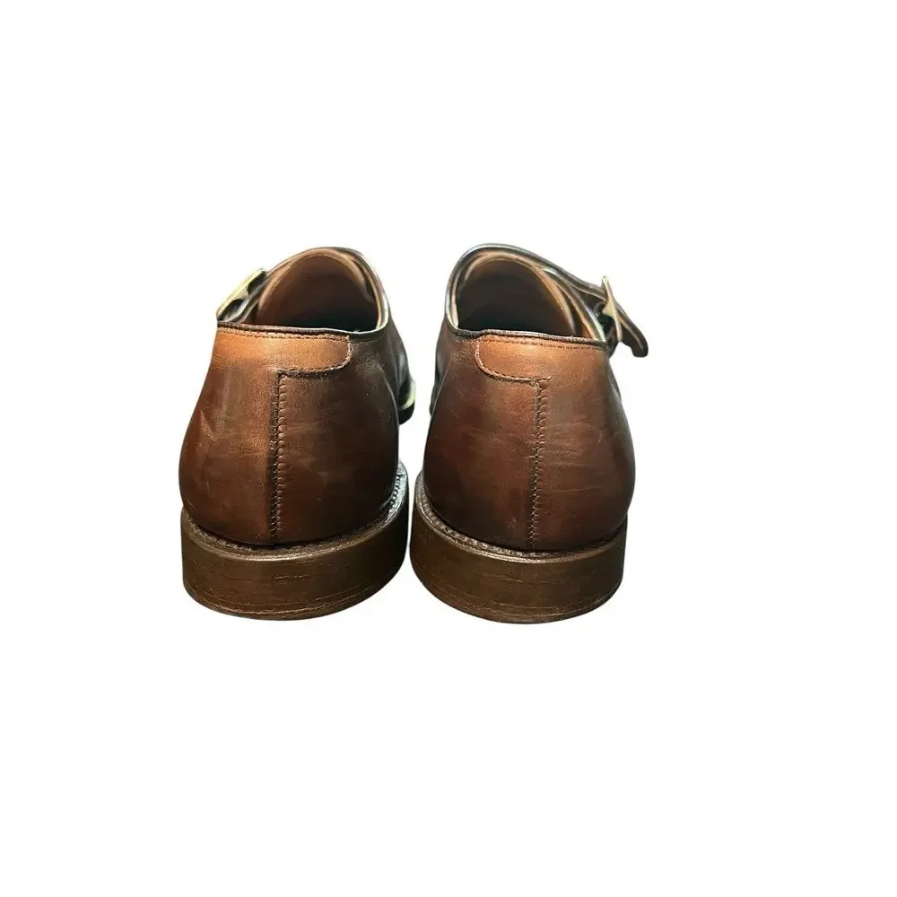 Allen Edmonds Thayer Mens Sz 11.5 D Brown USA Dress Shoes Buckle